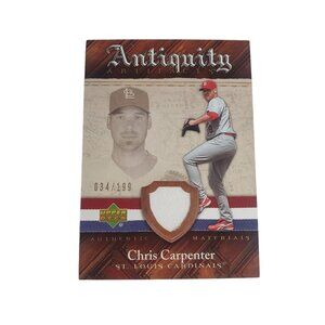 2007 Upper Deck Artifacts Antiquity 034/199 Chris Carpenter #AA-CH Patch